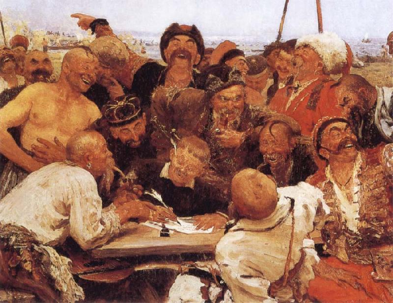 llya Yefimovich Repin Zaporozhian Cossacks